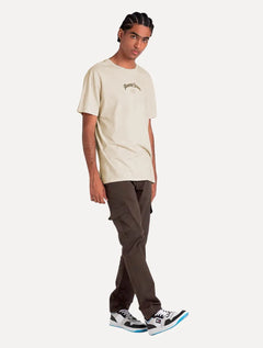 Camiseta Tommy Jeans Masculina Regular Grunge Arch Areia