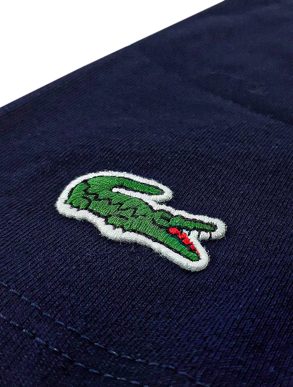Camiseta Lacoste Masculina Regular Fit Cotton Jersey Azul Marinho