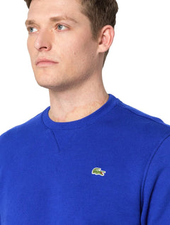 Moletom Lacoste Masculino Sport Crewneck Fleece Azul Royal