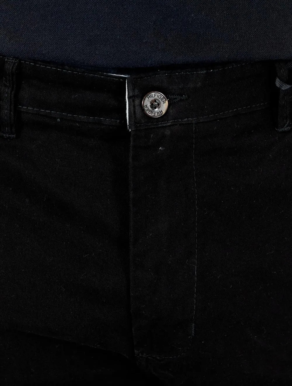 Bermuda Tommy Hilfiger Masculina de Sarja Stretch Preta