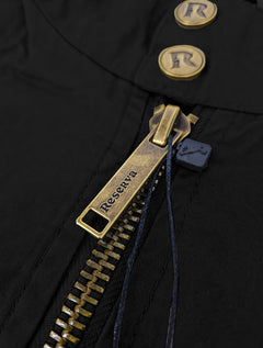 Jaqueta Reserva Masculina Casual Sarja Preta