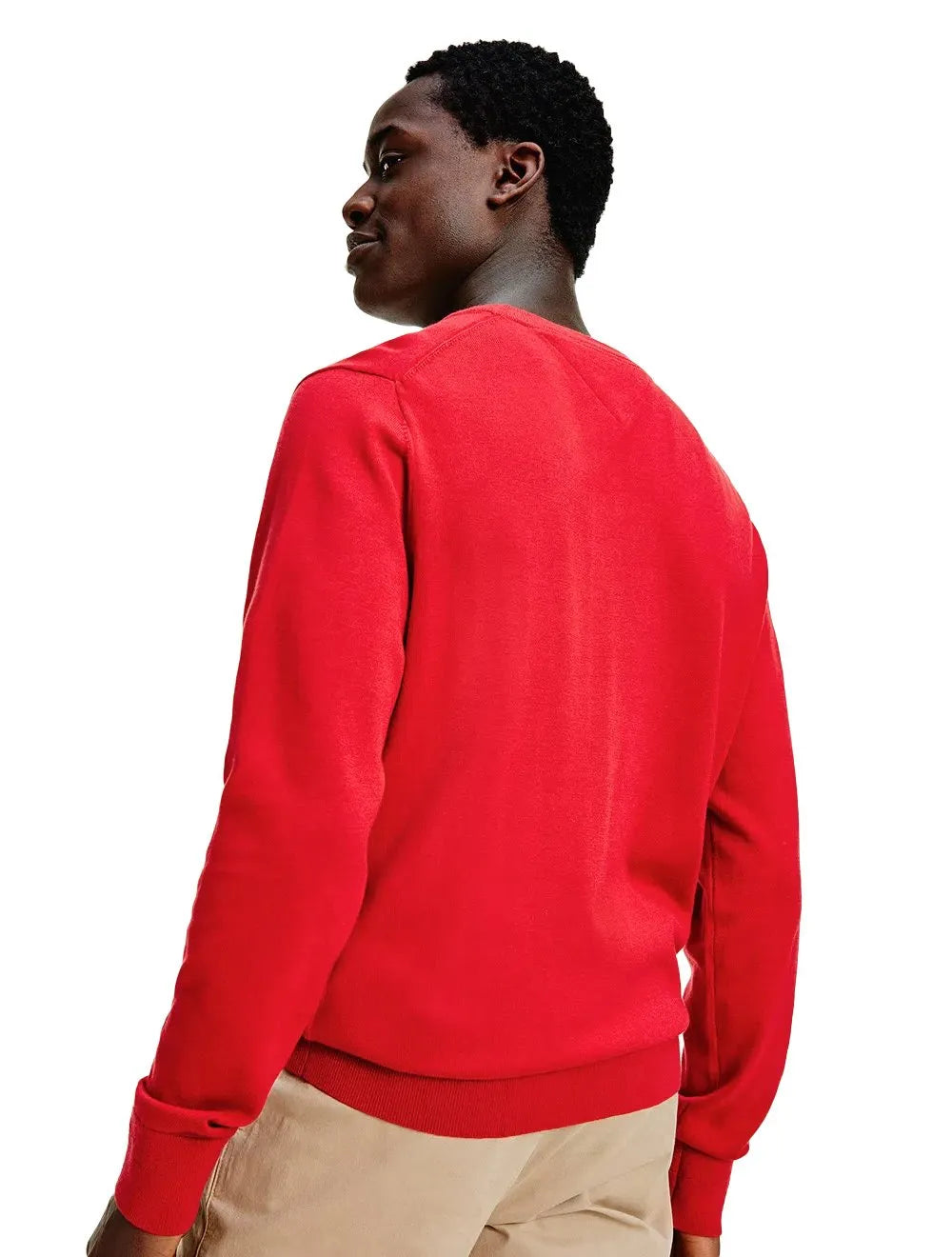 Suéter Tommy Hilfiger Masculino Signature Crewneck Vermelho