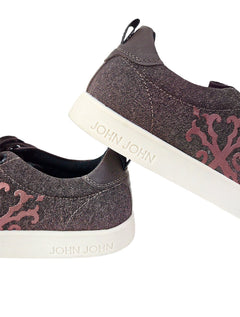 Tênis John John Masculino London Canvas Brown Marrom Escuro Mescla