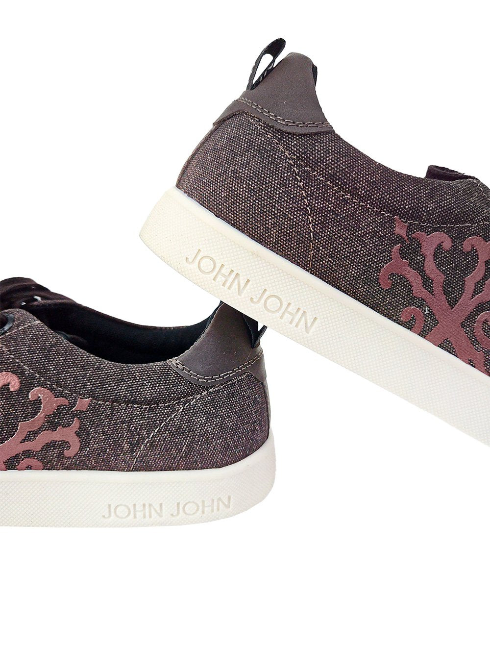 Tênis John John Masculino London Canvas Brown Marrom Escuro Mescla