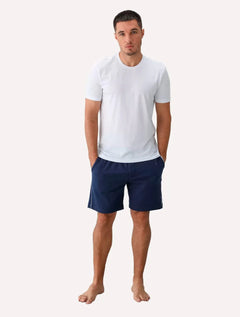 Camisetas Calvin Klein Underwear Masculinas C-Neck Branca Pack 2UN