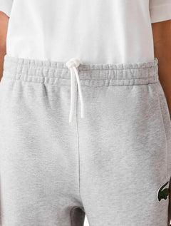 Calça Lacoste Moletom Masculina Relaxed Big Croco Trackpants Cinza Mescla