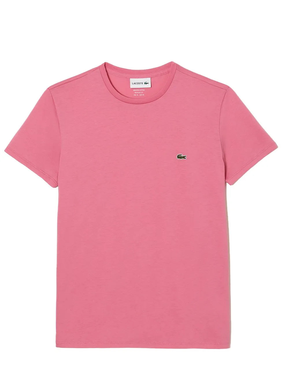 Camiseta Lacoste Masculina Jersey Pima Cotton Rosa Forte