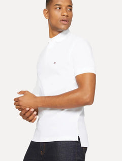 Polo Tommy Hilfiger Masculina Regular Piquet 1985 Branca