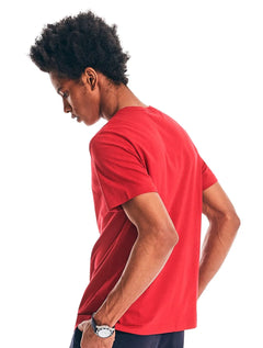 Camiseta Nautica Masculina Dark Icon Vermelha