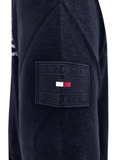 Moletom Tommy Hilfiger Masculina Badged Graphic Zip Through Azul Marinho