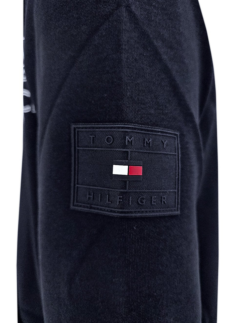 Moletom Tommy Hilfiger Masculina Badged Graphic Zip Through Azul Marinho