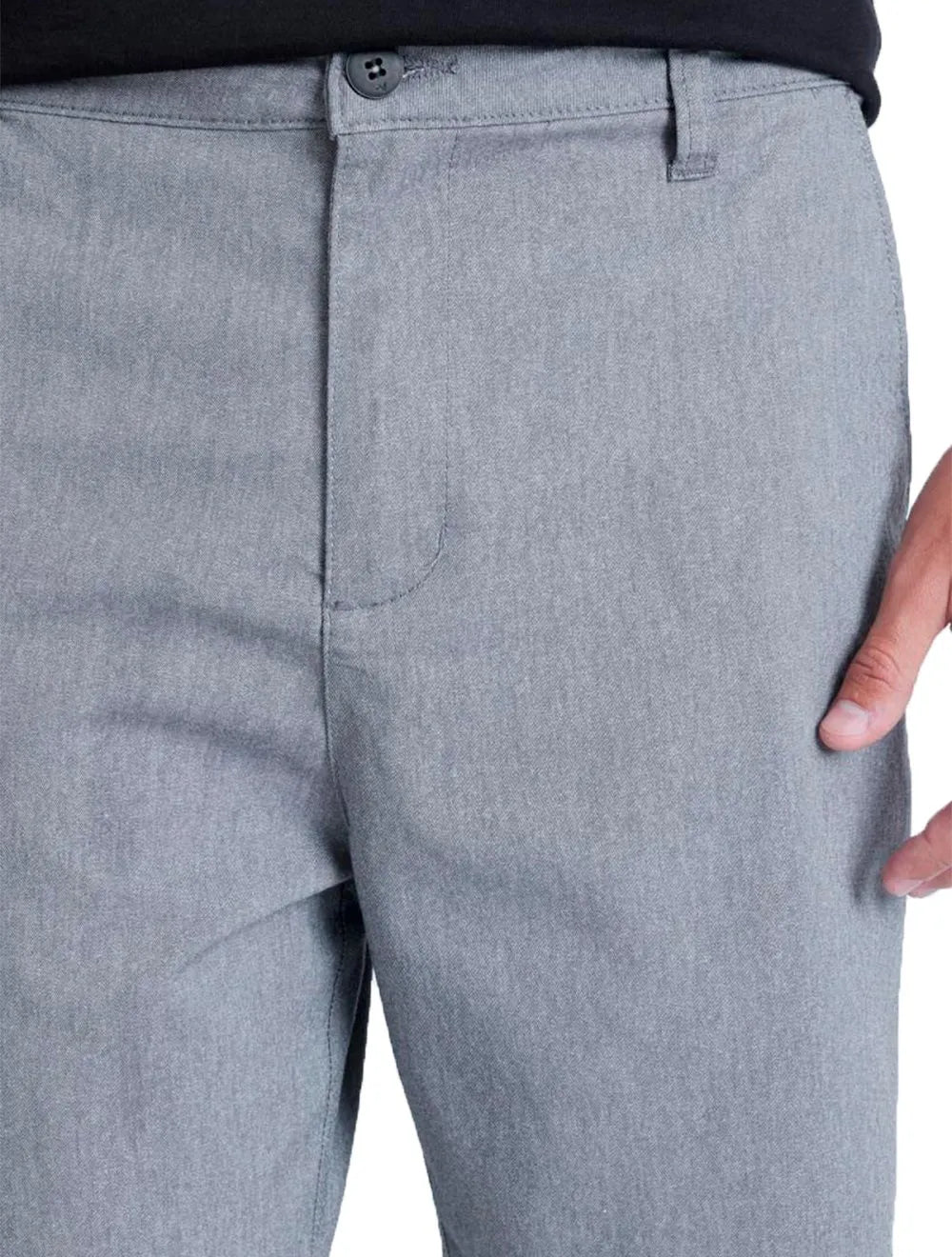 Bermuda Aramis Masculina Chino Maquinetada Cinza