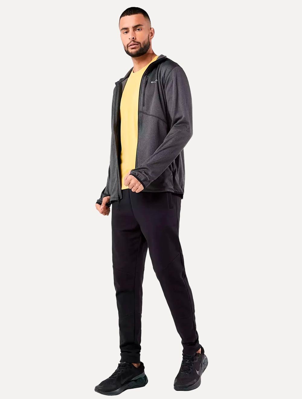 Jaqueta Columbia Masculina Fleece Park View Full Zip Grafite