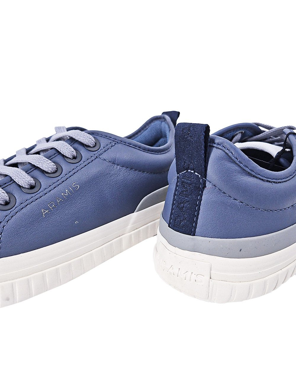 Tênis Aramis Masculino Couro Recortes Deep Leather Azul Índigo