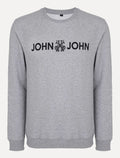 Moletom John John Masculino New Basic Logo Cinza Mescla