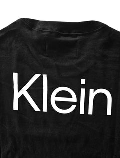 Moletom Calvin Klein Jeans Masculino Crewneck CK Logo Outdoor Preto