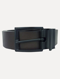 Cinto Reserva Masculino Couro Dupla Face Rajado Marrom/Preto