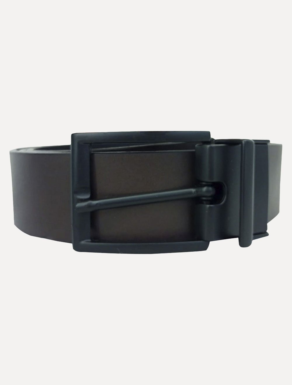 Cinto Reserva Masculino Couro Dupla Face Rajado Marrom/Preto
