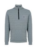 Blusa Dudalina Masculina Malha Flex Meio Ziper Cinza Mescla