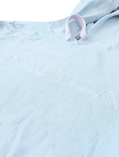 Moletom Nautica Masculino Hoodie Laundry Embroidered Azul Claro