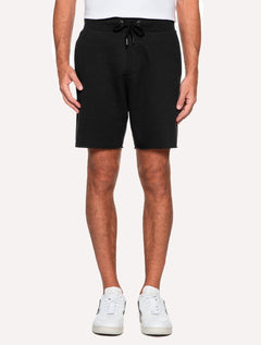 Bermuda Reserva Masculina Moletom Basica New Preta