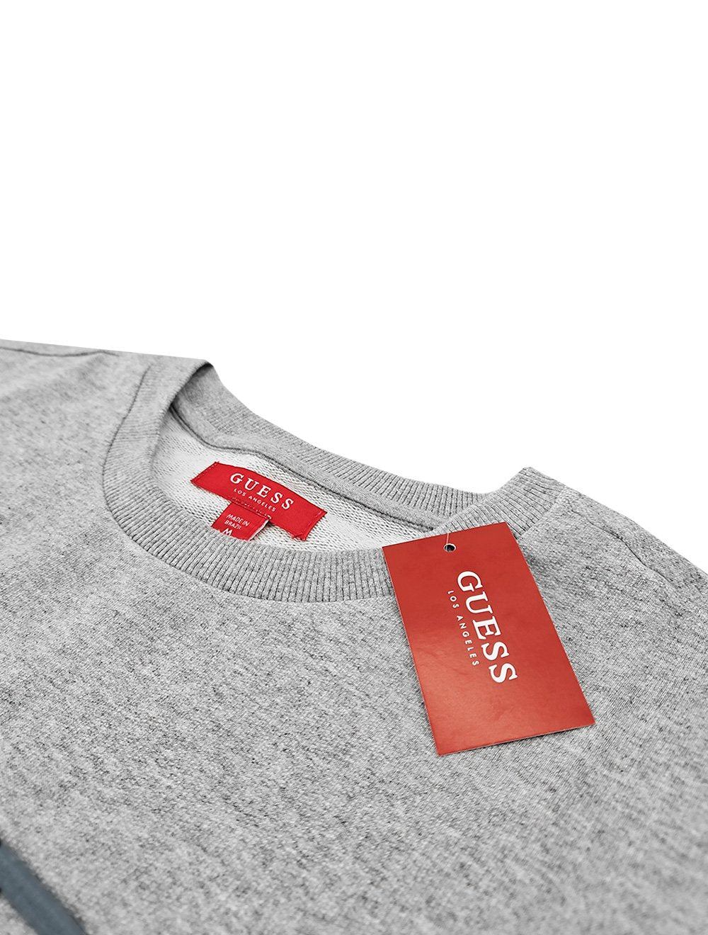 Moletom Guess Masculino Bordado Degrade Cinza Mescla