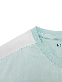 Camiseta Nautica Masculina Grosgrain Chest Sash Azul Claro