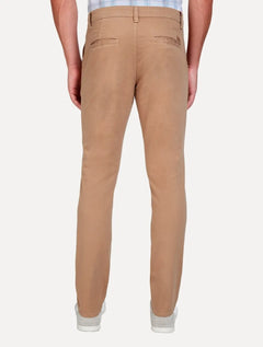 Calça Dudalina Masculina Sarja Slim Faca Soft Touch Cáqui