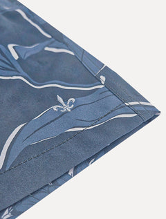 Short Dudalina Masculino D'Água Boxer Estampado Azul Marinho