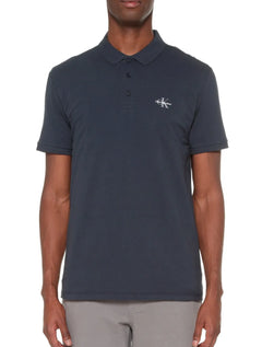 Polo Calvin Klein Jeans Masculina Piquet Regular Re Issue Azul Marinho