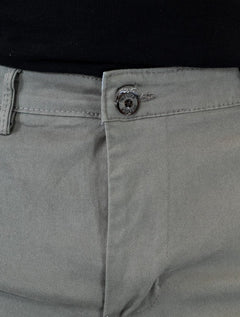 Bermuda Tommy Hilfiger Masculina de Sarja Stretch Cinza