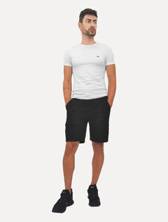 Bermuda John John Moletom Masculina Helsinki Black Preta