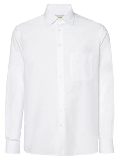 Camisa Dudalina Masculina Comfort Tricoline Lisa Branca