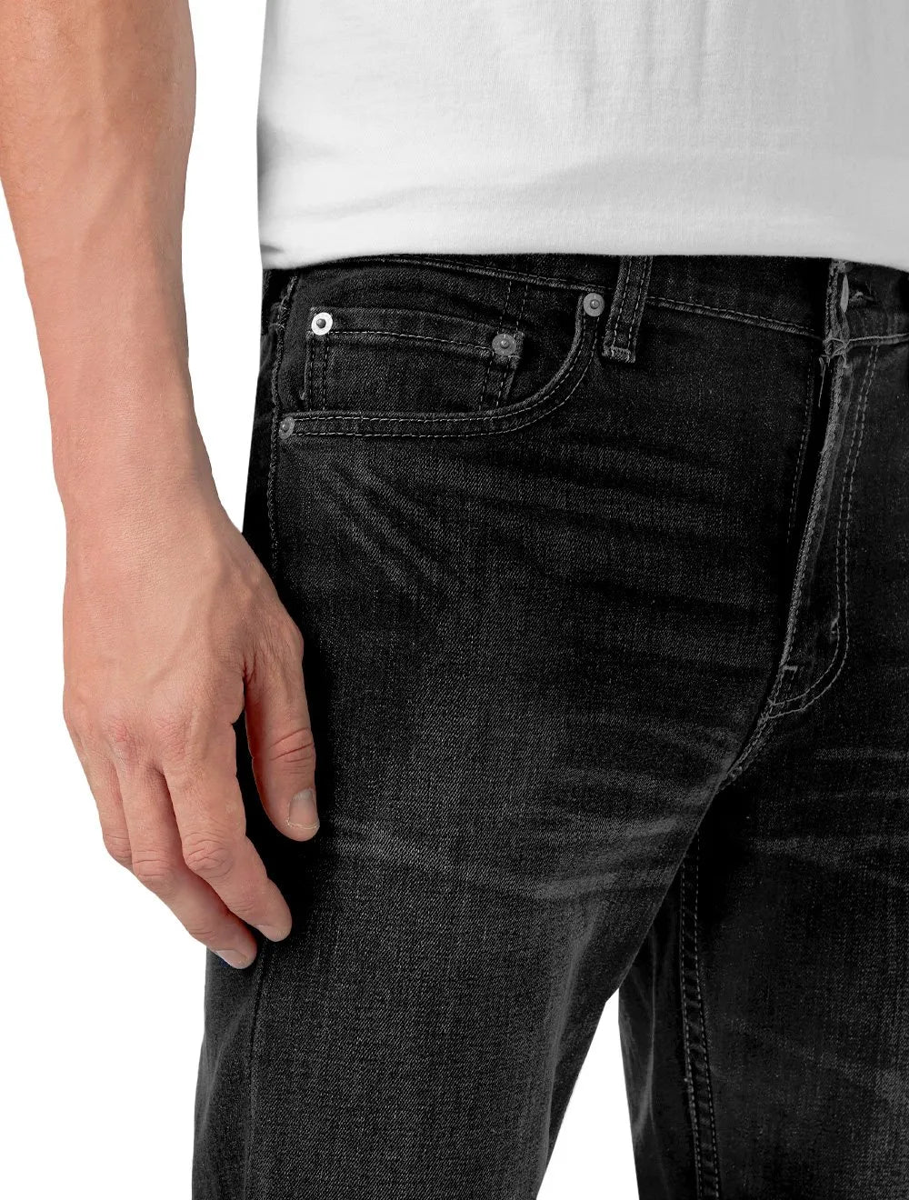 Calça Levis Jeans Masculina Skinny Taper Stretch Stoned Black Preta