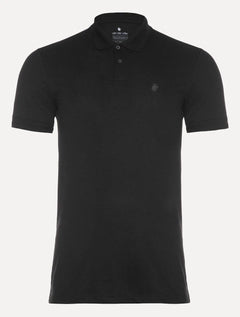 Polo Von der Volke Masculina Piquet Origineel Slash Preta