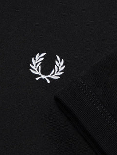 Camiseta Fred Perry Masculina Regular Ringer Logo Preta
