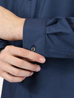 Camisa Dudalina Masculina Comfort Superfine Cotton Azul Marinho