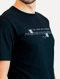 Camiseta John John Masculina Regular New And Old Preta