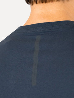 Camiseta Calvin Klein Swimwear Masculina V-Neck Slim Fit Logo Azul Marinho