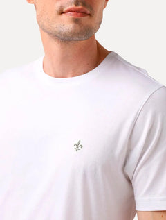 Camiseta Dudalina Masculina Regular Essential Icon Branca