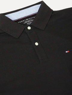 Polo Tommy Hilfiger Masculina Fit Ivy Preta