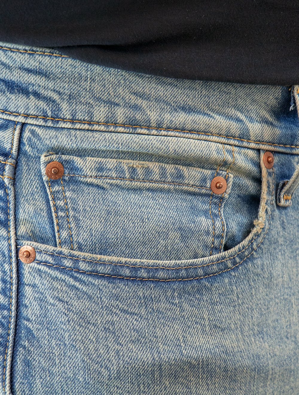 Calça Levis Jeans Masculina 510 Skinny Stretch Dirty Denim Azul Claro