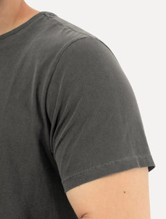 Camiseta Ellus Masculina Cotton Fine Grunge Gothic Classic Chumbo Mescla