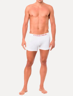 Cuecas Calvin Klein Underwear Trunk Seamless Outline Logo Branca Preta e Mescla Pack 3UN