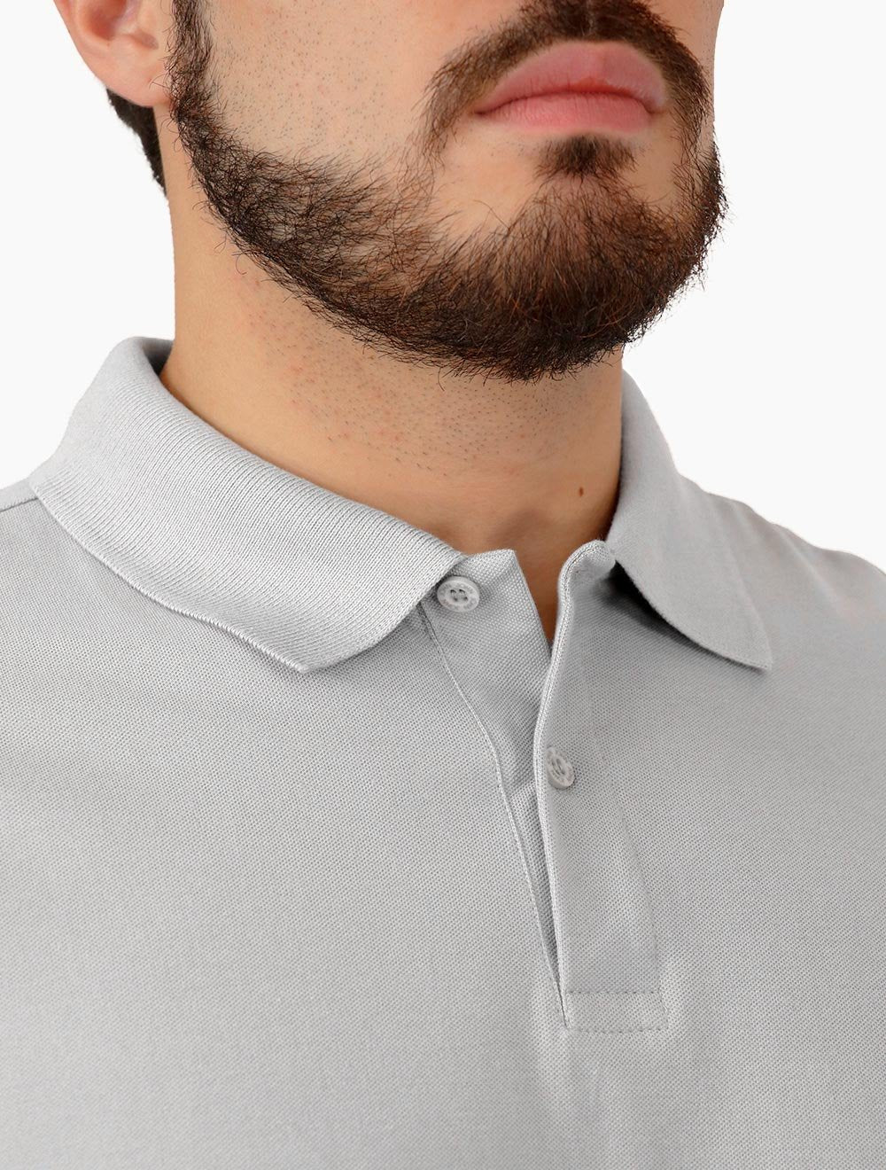 Polo John John Masculina Light Transfer Cinza