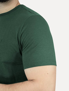 Camiseta Dudalina Masculina Melange Color Verde Escuro Mescla