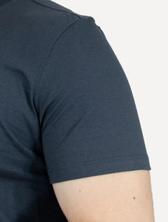 Camiseta Ellus Masculina Cotton Fine Duocolor Classic Azul Marinho