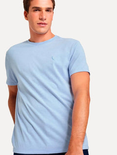 Camiseta Reserva Masculina Regular Mescla Touch Azul Claro