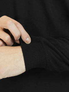 Suéter Dixen Masculino Tricot Crewneck Liso Preto