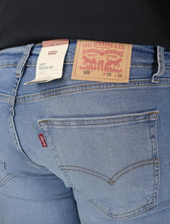 Calça Levis Jeans 505 Regular Medium Light Clear Azul Claro
